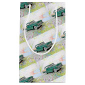 1955道路地図の車 スモールペーパーバッグ (正面)