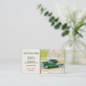 1955道路地図の車 名刺 (スタンド正面)