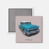 1955青/白ベルのエアマグネット マグネット (正面/裏面)