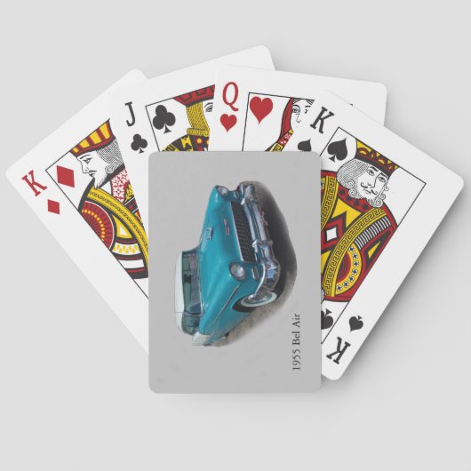 1955青Bel Air遊カード トランプ (裏面)