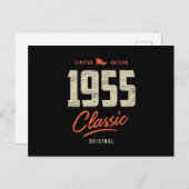 1955 クラシック誕生日ギフト ポストカード (正面/裏面)