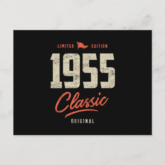 1955 クラシック 誕生日 ギフト ポストカード (正面)