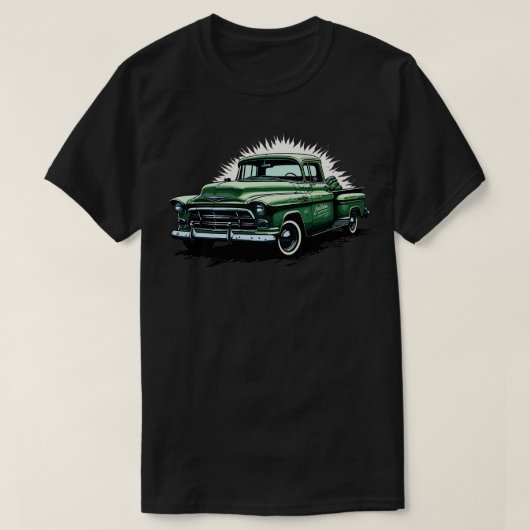 1955 Chevrolet 3100ピックアップ Tシャツ (デザイン正面)