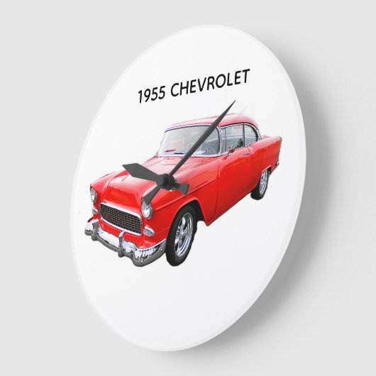 1955 chevrolet car clock ラージ壁時計 (傾斜)