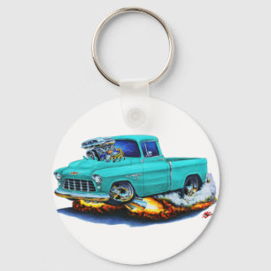 1955 Chevyピックアップターコイズトラック キーホルダー