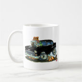 1955 Chevy150-210黒い車 コーヒーマグカップ (左)