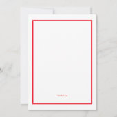 1955 Chevy Belエア招待状垂直 招待状 (裏面)