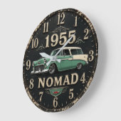 1955 Classic Car  ラージ壁時計 (傾斜)