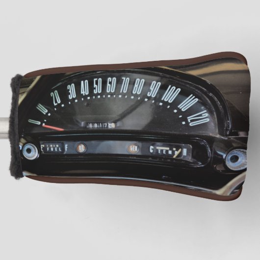 1955 Classic Car Speedometer ゴルフヘッドカバー (正面)