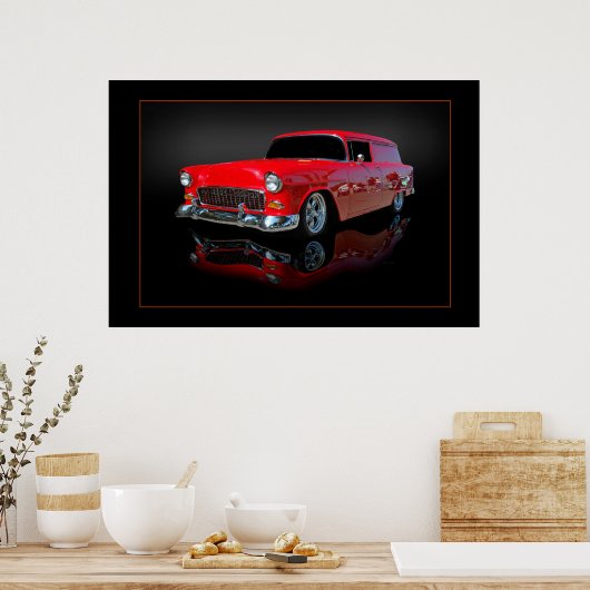 1955 panel wagon ポスター (キッチン)