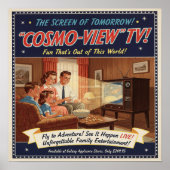 1955 Vintage Television Advertising Poster ポスター (正面)