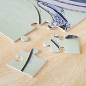 1956クラシック車のフロントガラス、通気窓、バイザー ジグソーパズル (側面)