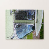 1956クラシック車のフロントガラス、通気窓、バイザー ジグソーパズル (横)