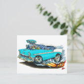 1956シボリー150-210ターコイズカー ポストカード (スタンド正面)