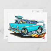 1956シボリー150-210ターコイズカー ポストカード (正面/裏面)