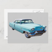 1956セダンデビルキャデラックラグジュアリーカー ポストカード (正面/裏面)