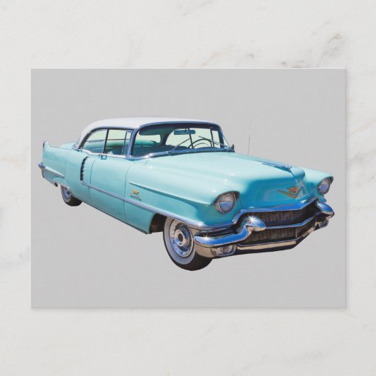 1956セダンデビルキャデラックラグジュアリーカー ポストカード (正面)