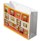 1956テレビセットプリント ラージペーパーバッグ (正面アングル)