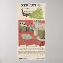 1956フローリングアドピーコック ポスター