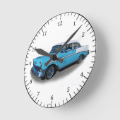 1956ブルーベルエアクロック ラウンド壁時計 (傾斜)