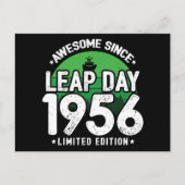 1956年からすごい うるう年2月29日 誕生日 ポストカード (正面)