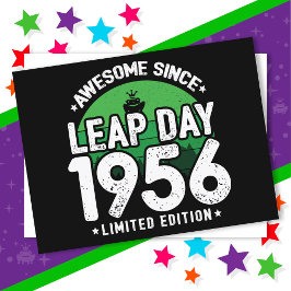 1956年からすごい うるう年2月29日 誕生日 ポストカード