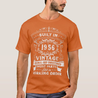 1956年に建てられたヴィンテージ66歳の誕生日パーティー Tシャツ