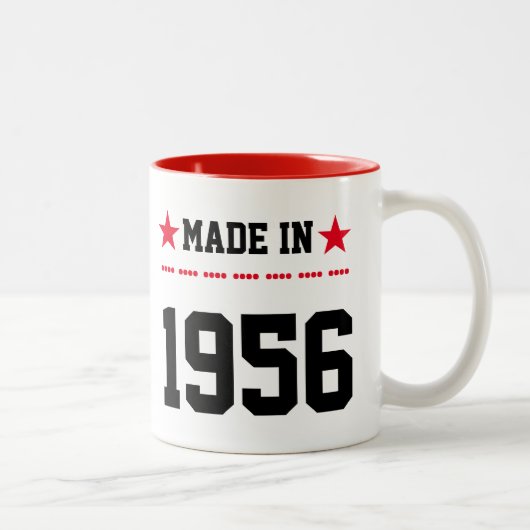 1956年に製作された ツートーンマグカップ (右)
