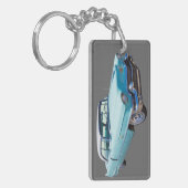 1956年のセダンのDevilleキャデラックの贅沢車 キーホルダー (正面左)