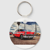 1956年の水彩アートChevrolet Bel Air キーホルダー (裏面)