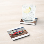 1956年の水彩アートChevrolet Bel Air コースター (右側)