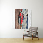 1956年の水彩アートChevrolet Bel Air タペストリー (インサイチュ(横))