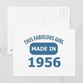 1956年の素晴らしいデザイン ポストカード (正面/裏面)