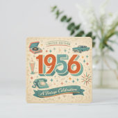 1956年の誕生日お祝いに | 50年代レトロ風 シーズンカード (スタンド正面)