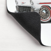 1956年の遊牧民の白赤い車 マウスパッド (コーナー)