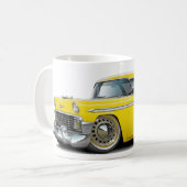 1956年の遊牧民の黄色白の車 コーヒーマグカップ (正面左)