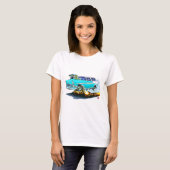1956年のChevyの遊牧民のターコイズ車 Tシャツ (正面フル)