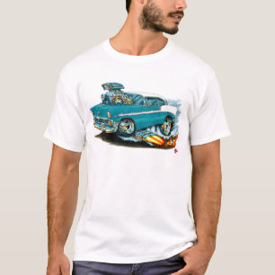 1956年のChevy 150-210のティール（緑がかった色）車 Tシャツ