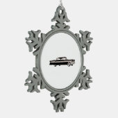 1956年のPackardのクリッパー スノーフレークピューターオーナメント (左)