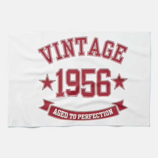 1956年ヴィンテージ完成度 キッチンタオル (横)