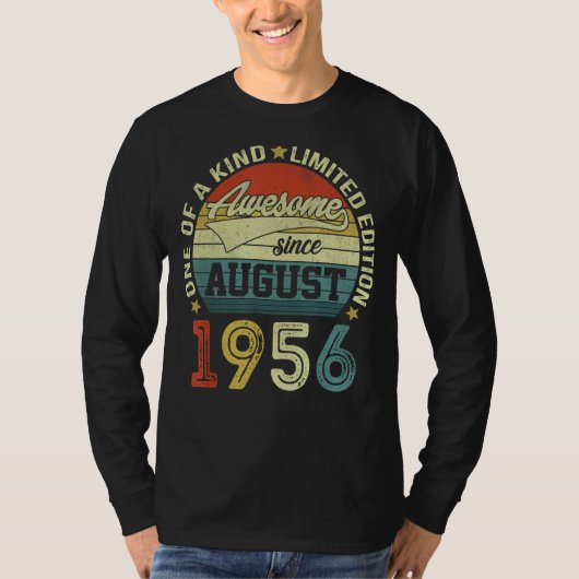 1956年以来66年素晴らし古い威厳がある誕生日 Tシャツ (正面)
