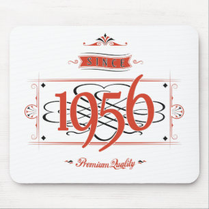 1956年以来(Red&Black) マウスパッド