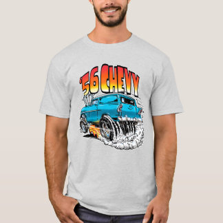 1956年式シボレー モンスター ホットロッド Tシャツ