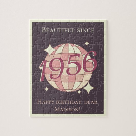1956年生まれのビンテージ70歳の誕生日プレゼント ジグソーパズル (縦)