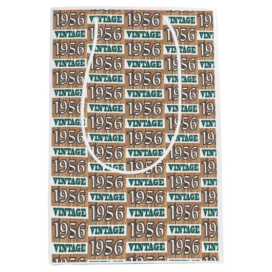 1956年生まれ中抱き枕 ミディアムペーパーバッグ (正面)