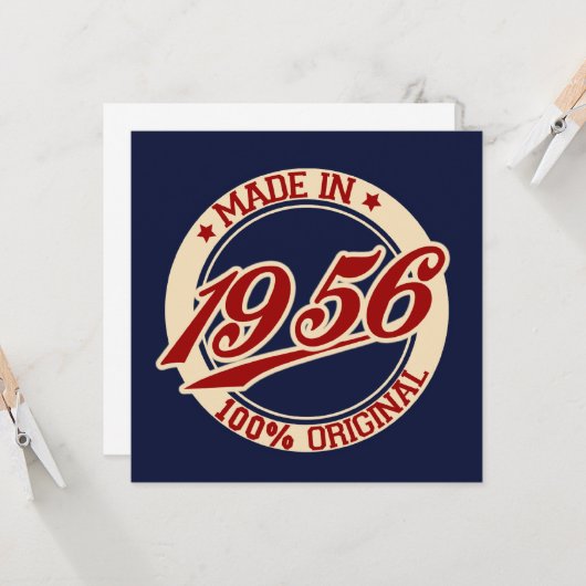 1956年製 カード (正面/裏面インサイチュ)