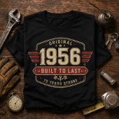 1956年製 ビンテージ 70歳の誕生日をお祝い メカニック Tシャツ