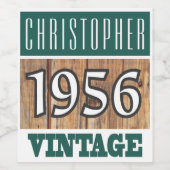 1956年誕生ワインラベル ワインラベル (シングルラベル)