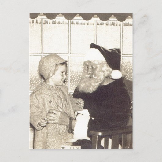 1956年頃概略デパートサンタ。 A.Chris シーズンポストカード (正面)