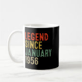 1956年1月から伝説的存在 70歳の誕生日プレゼント 70歳 コーヒーマグカップ (左)